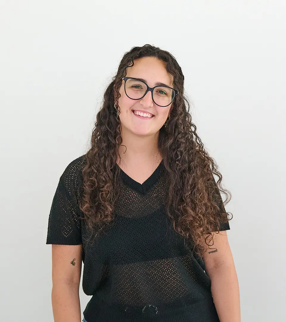 Marina Sánchez Amado, Administrativa i recepcionista a La Neural, centre de salut a Berga, el Berguedà
